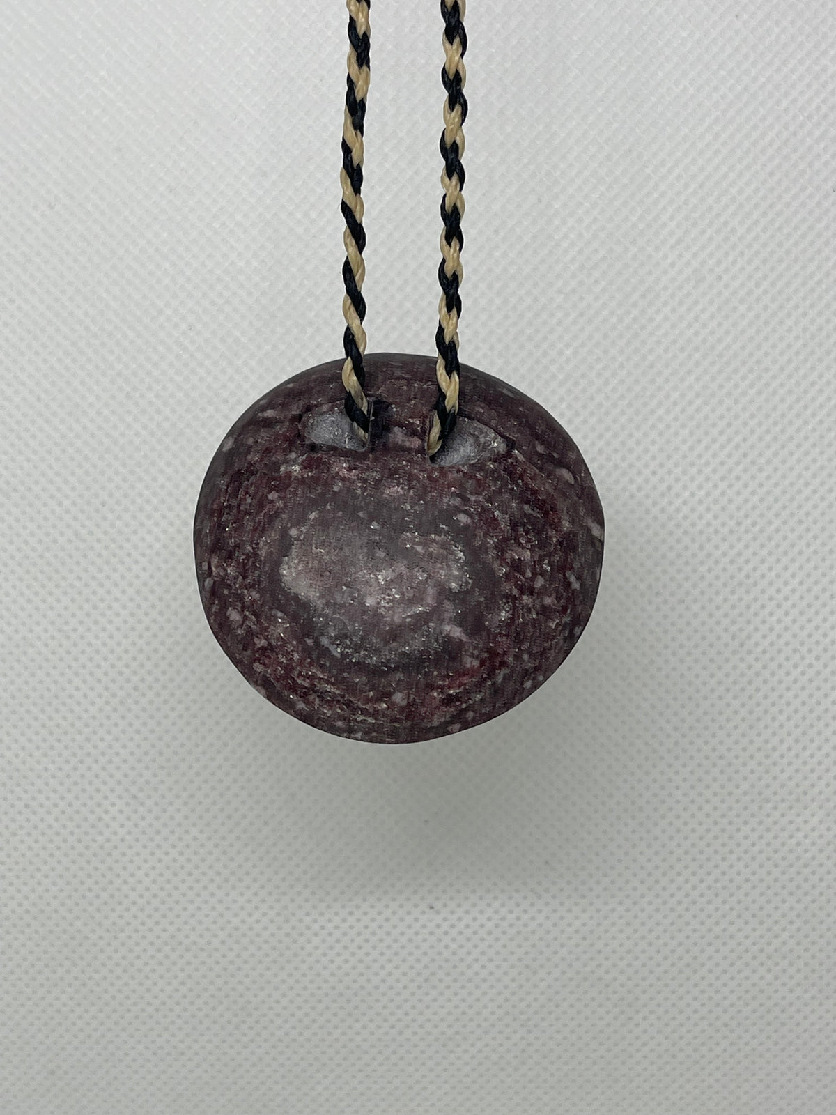 Aroha Stone Marama (Moon Pendant) – Carved by Hemi