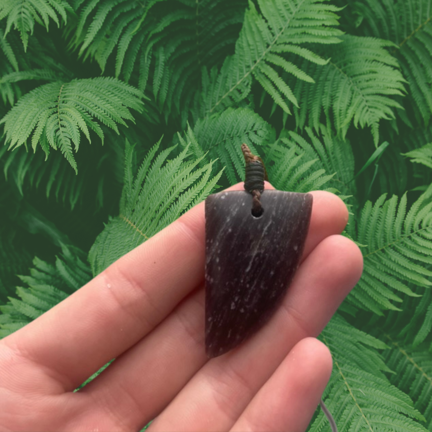 Niho Taniwha – Aroha Stone Pendant