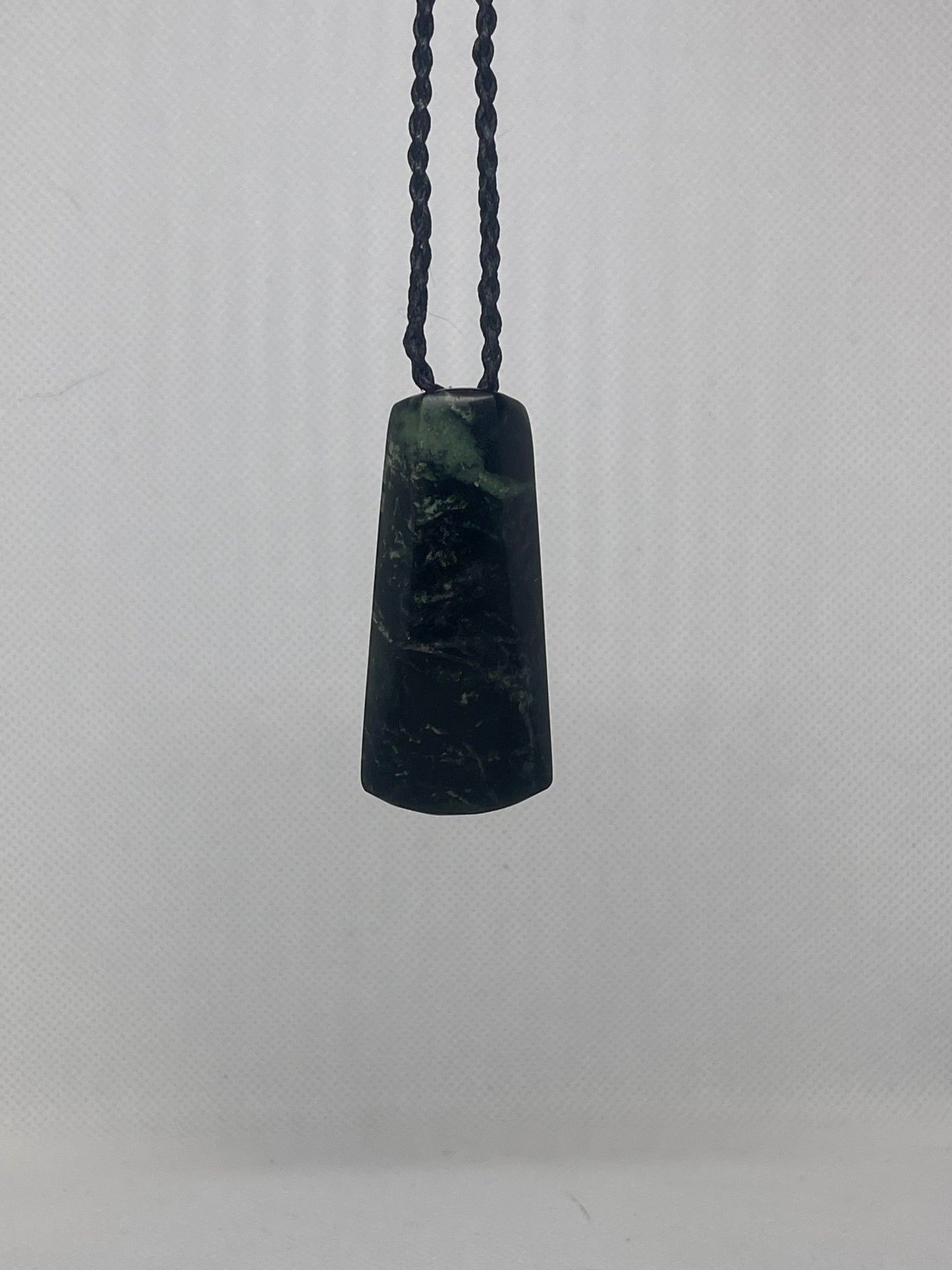 Black Hokitika Serpentine Medium Toki (Adze) - carved by Hemi