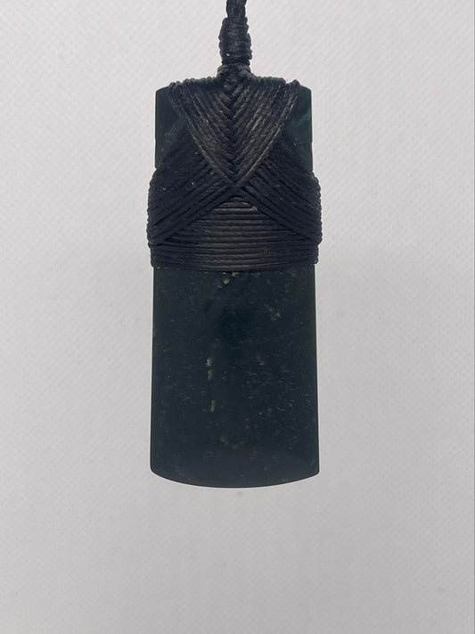 Hokitika Black Serpentine Straight Toki (Adze)- Carved by Hemi