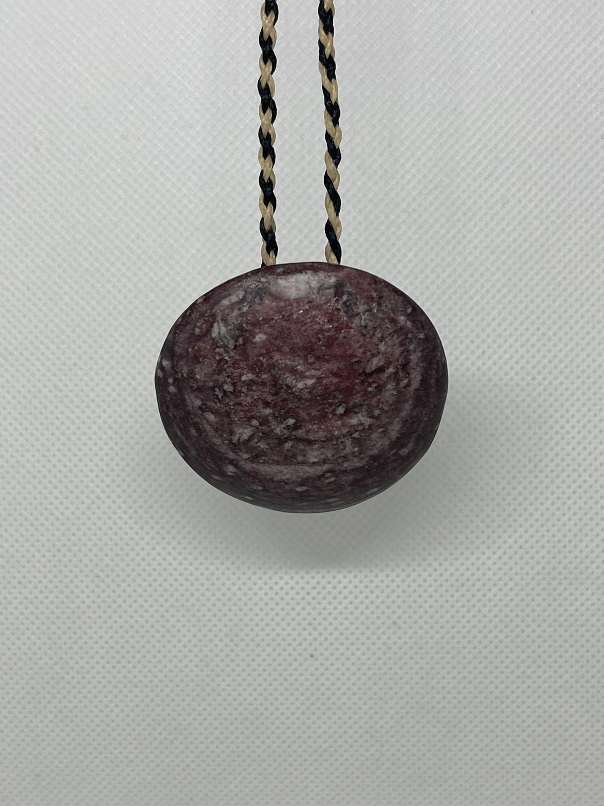 Aroha Stone Marama (Moon Pendant) – Carved by Hemi