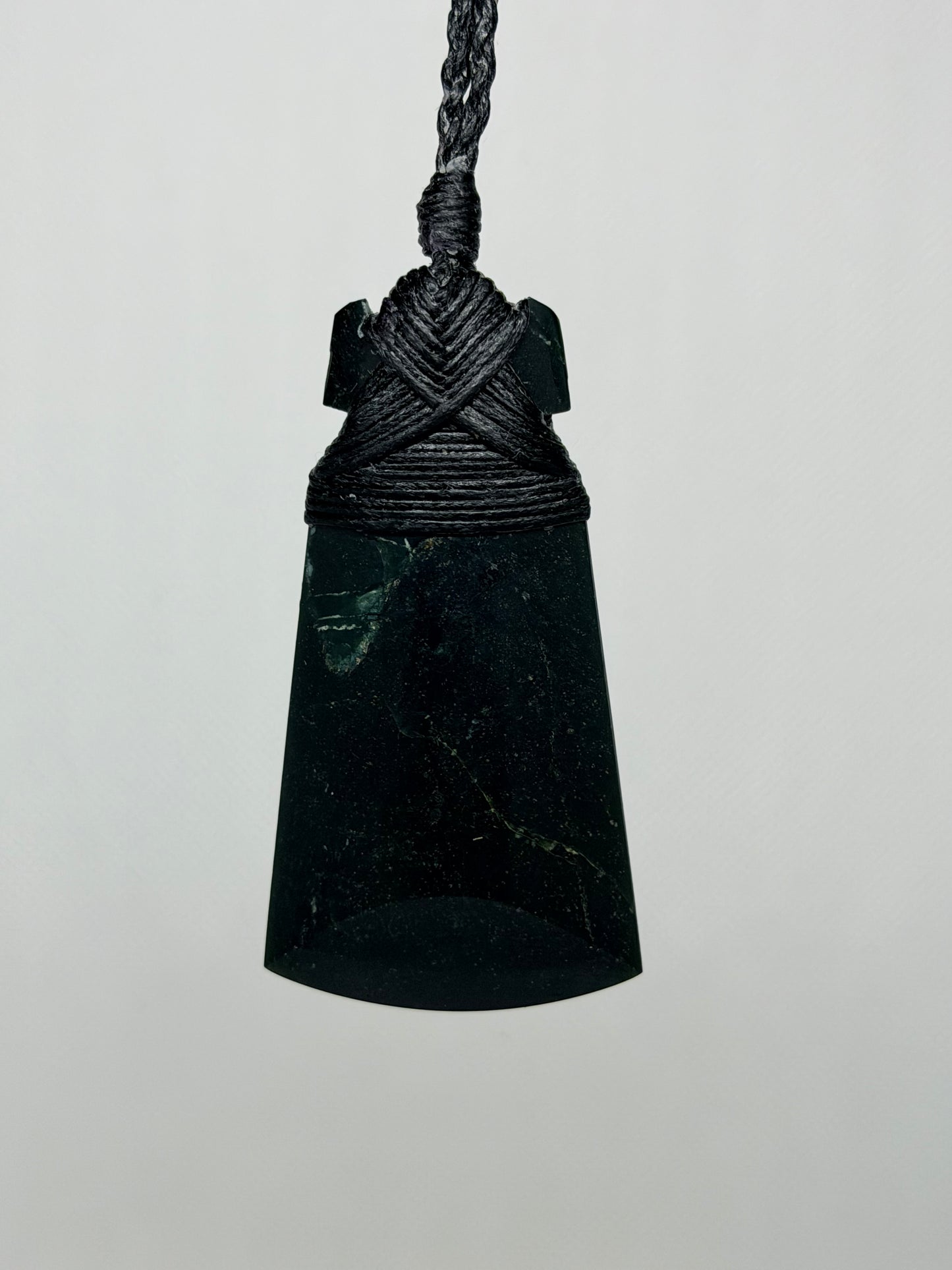 Hokitika Black Serpentine Straight Toki (Adze) – Carved by Hemi