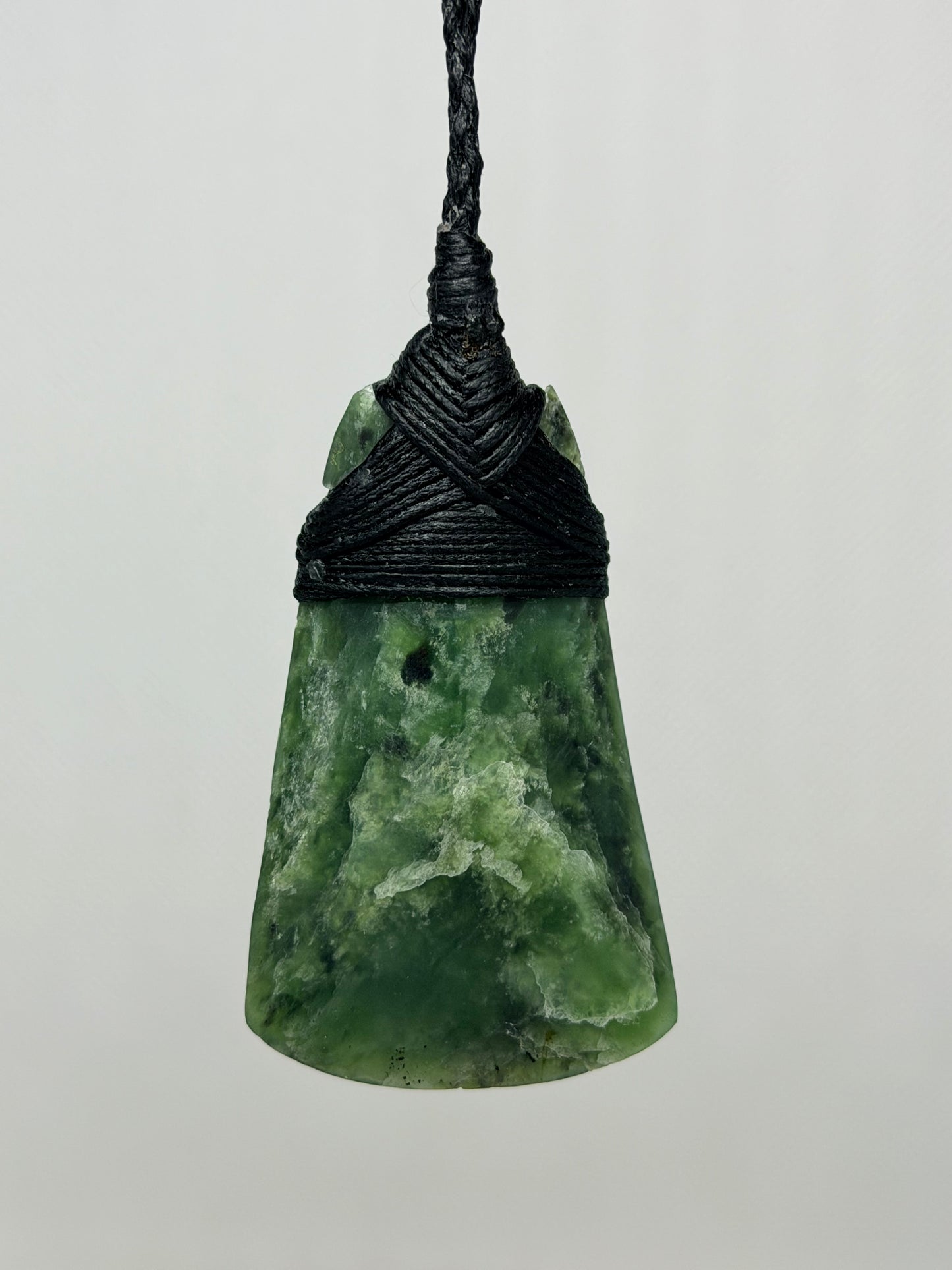 Curved Hapopo Pounamu Toki (Adze)-carving by Hemi Smith